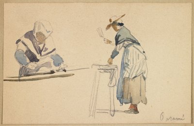Two Washerwomen by Eugene Louis Boudin
